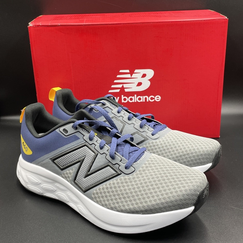 New‎ Balance 460 Running Shoes M460RG4 Gray Blue Athletic Sneakers Mens Sz 11.5